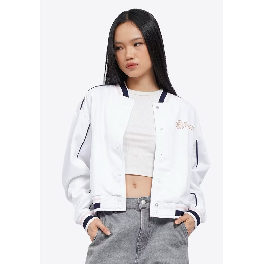 Colorbox Cinnamoroll Varsity Jacket Off White