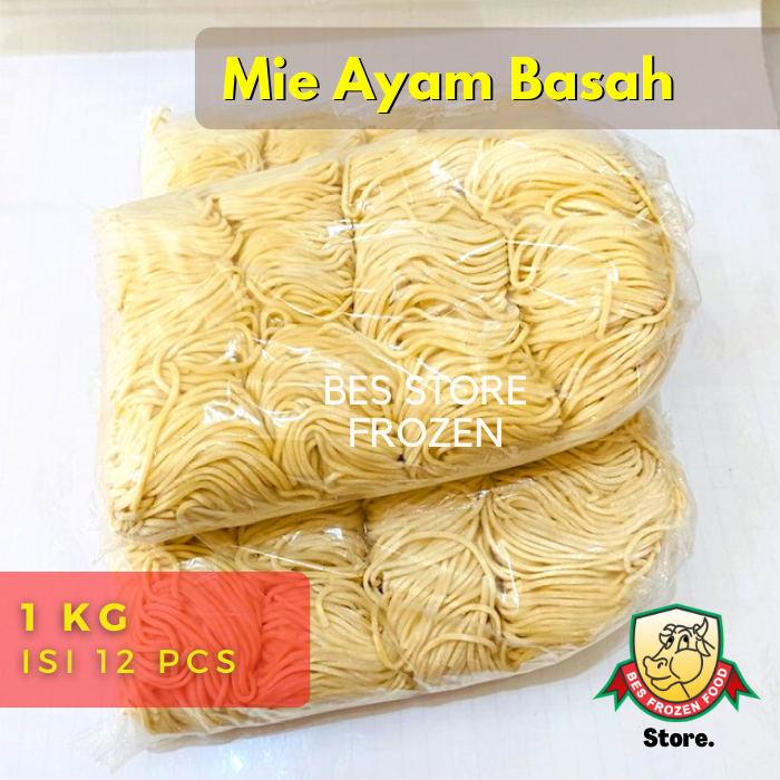 Mie Telur Basah 1Kg untuk mie ayam bakmi