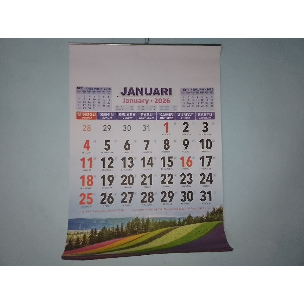 kalender jumbo pemandangan 2026