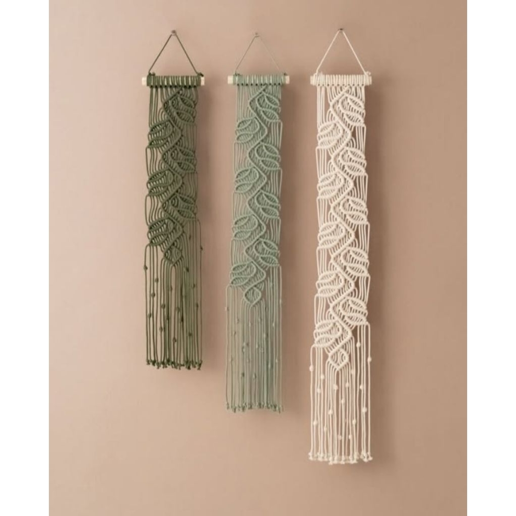 Macrame wall hanging Hiasan dinding macrame gantung