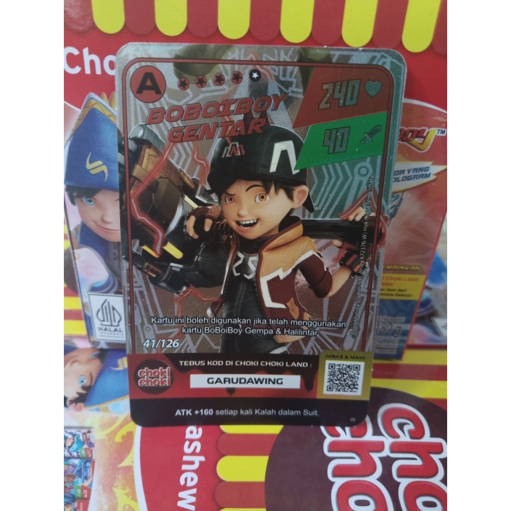 monsta galaxs card boboiboy gentar