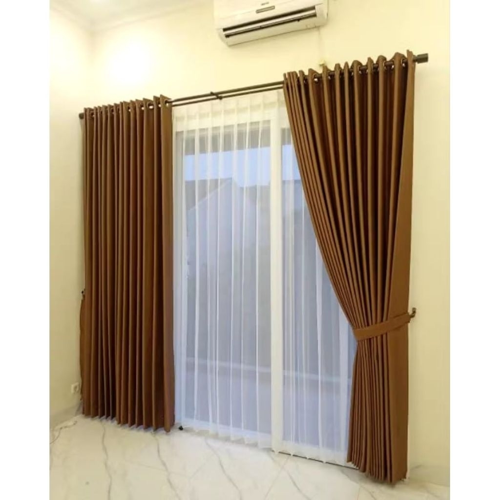 Gorden Premium Blackout Polos Gorden Jendela Minimalis