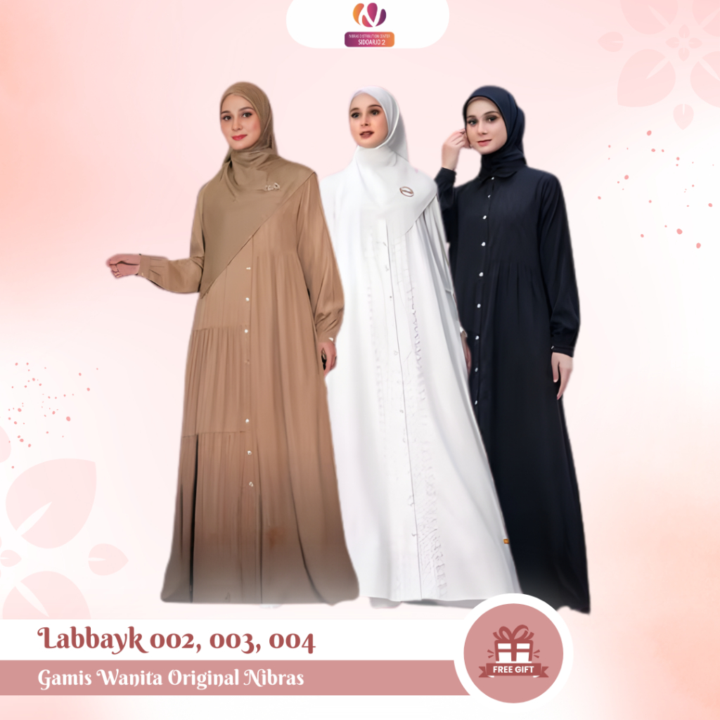 Gamis Putih Polos Terbaru Gamis Mewah White Nibras Labbayk