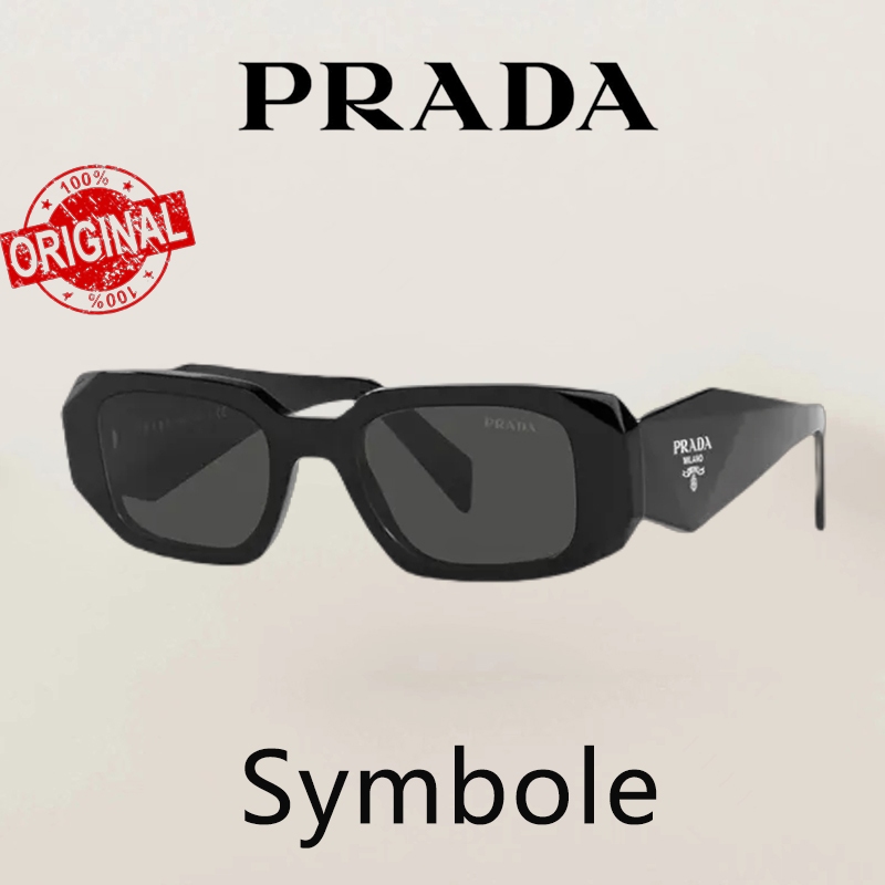 100%  Original -- Kacamata Hitam PRADA Sunglasses Kacamata Anti uv Untuk Kacamata Wanita Symbole SPR