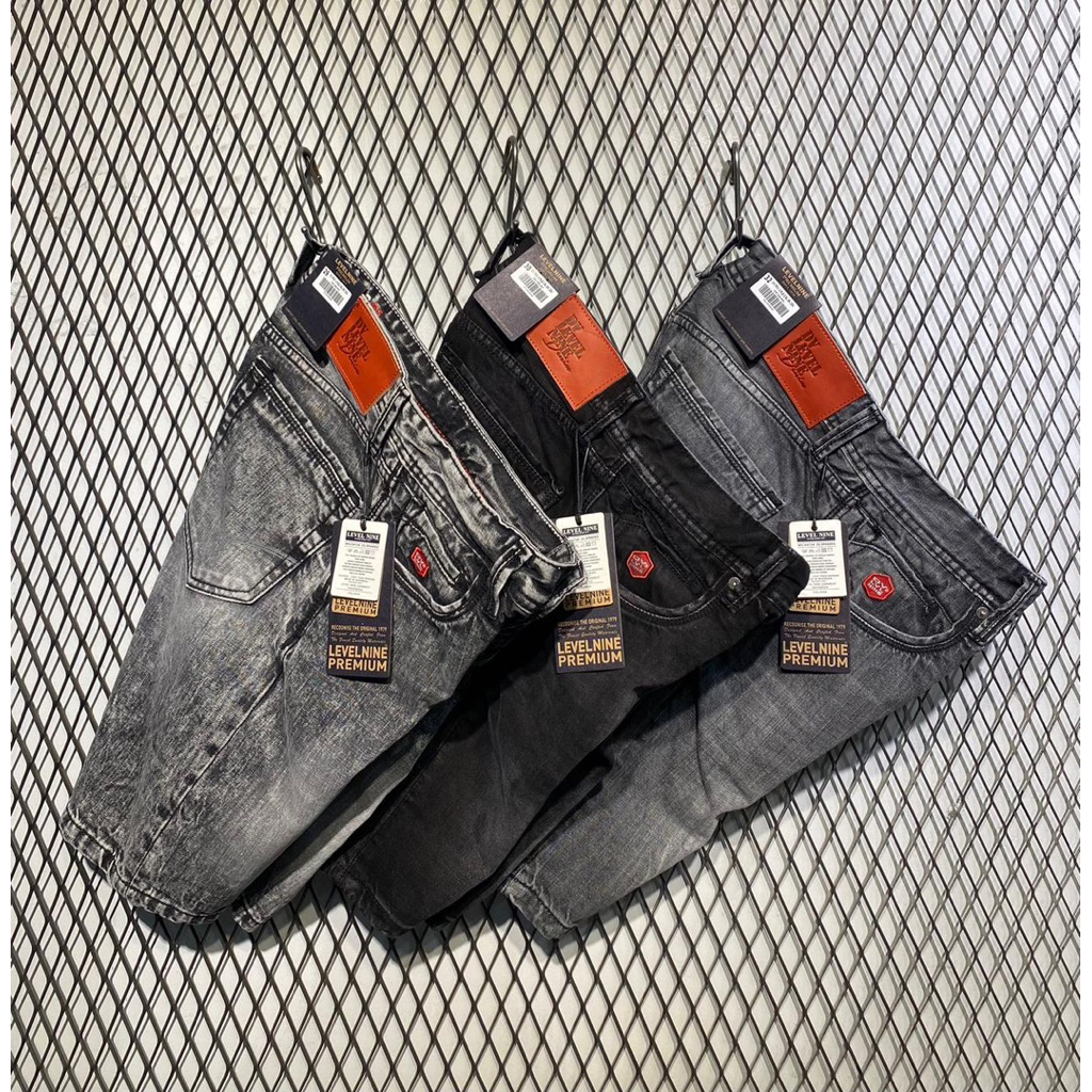 Celana DV LVL Nine Pendek Black Wash Snow Wash Destroy Non Streach Harga Termura