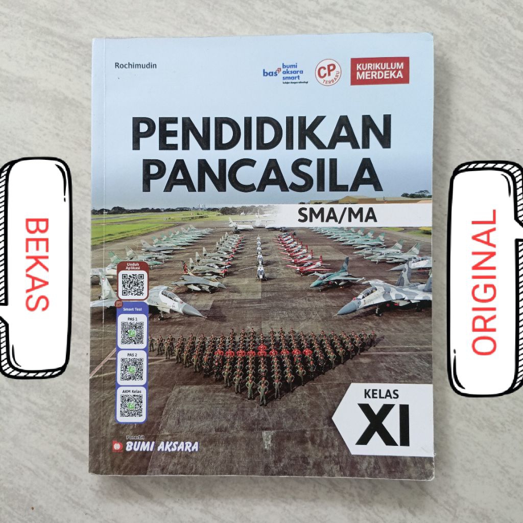 ( BUKU BEKAS ) ( ORIGINAL ) Pendidikan Pancasila Kelas 11 XI 2 II SMA MA Penerbit Bumi Aksara Kuriku