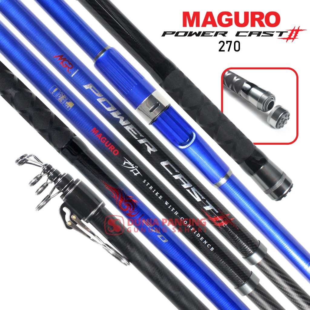 Joran Surf Maguro Power Cast II 270-420 Terbaru | Mancing Tebing | Pilih Ukuran