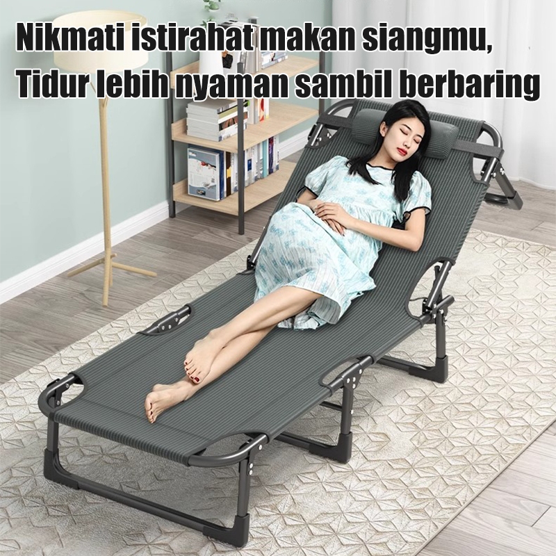 Ranjang Lipat Kursi Malas Tempat Tidur Lipat Kursi Santai Folding Bed Ukuran Anakanak Ukuran Dewasa