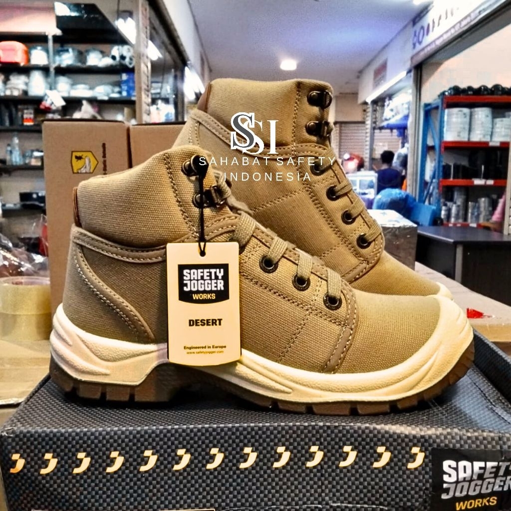 Sepatu safety pria Jogger Desert Original 100% Asli - Sepatu kerja Jogger desert Murah Berkualitas