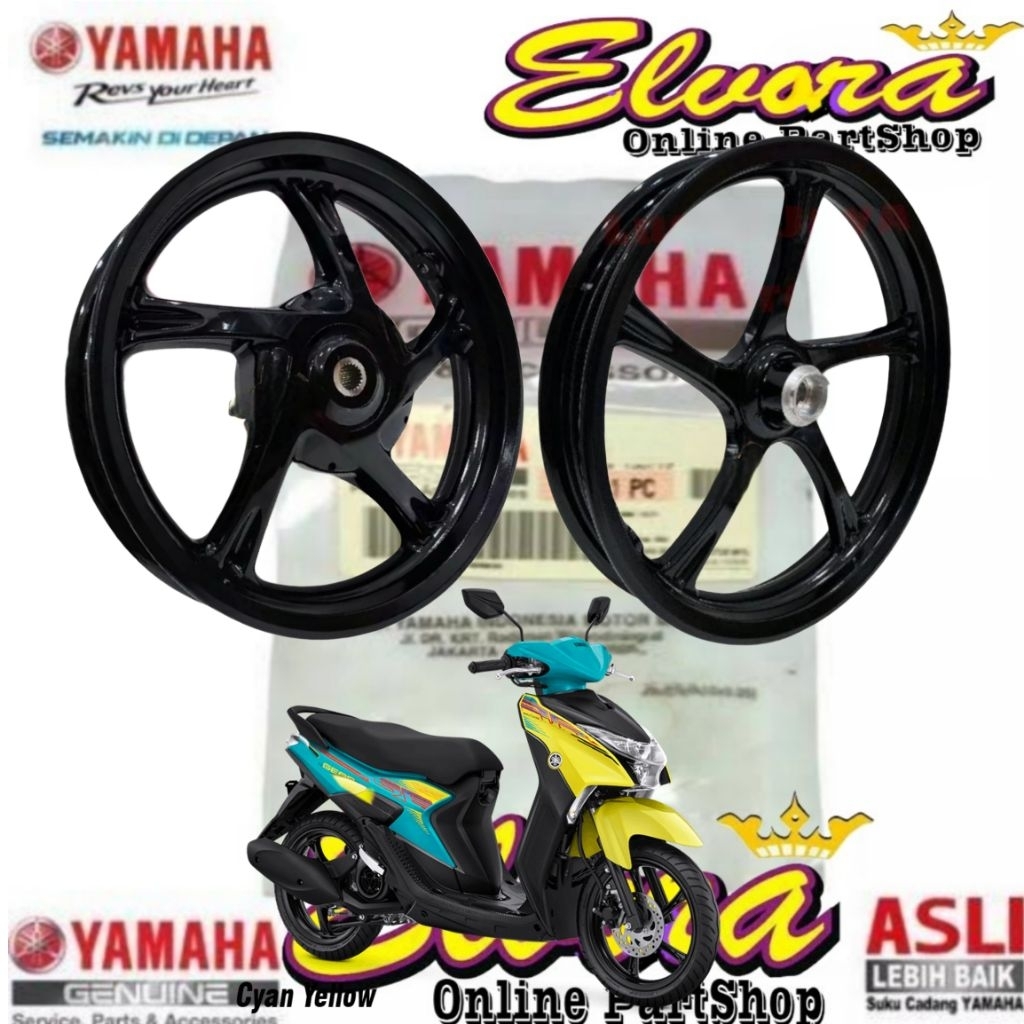 Velg velk depan belakang Yamaha Mio Gear 125 Otiginal