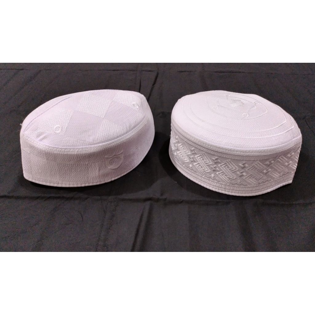 Peci Putih Kain Model Malaysia