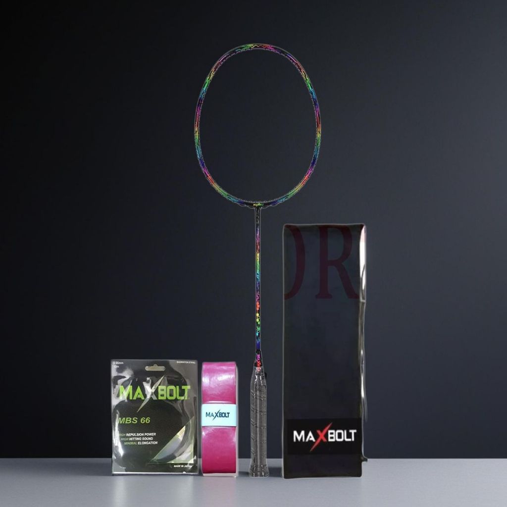 Raket Badminton Maxbolt Superstar LT Bonus Komplit Maxbolt Super Star LT