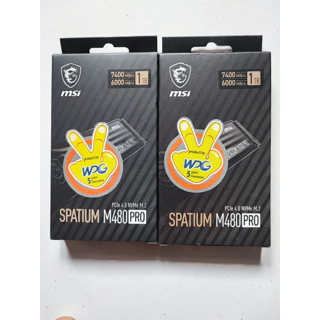 MSI SPATIUM M480 Pro PCIe 4.0 NVMe M.2 2280 SSD 1TB 2TB 4TB