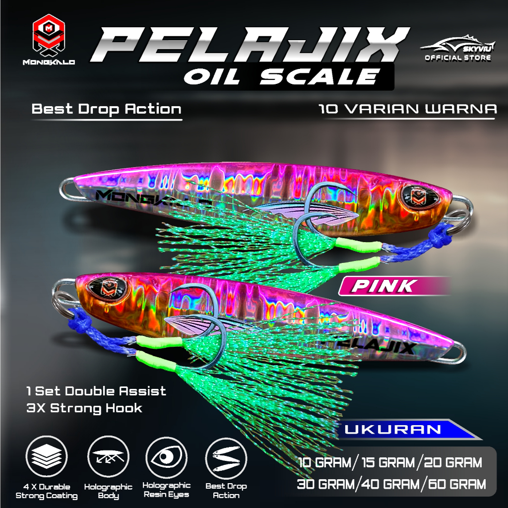 Mongkalo Pelajix Minyak noGID noMotif Candy 15 Pink