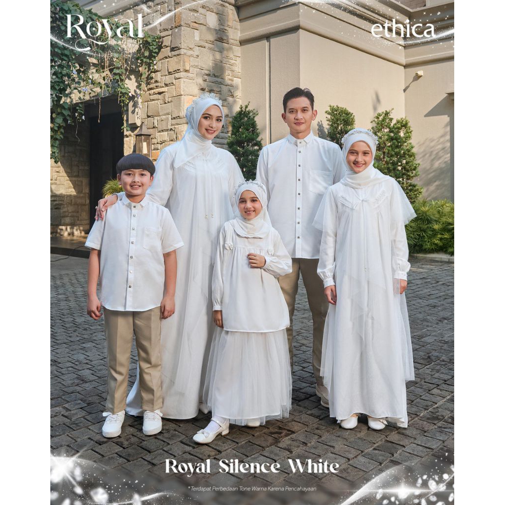 SARIMBIT ROYAL SILENCE WHITE BY ETHICA 2026/SARIMBIT LEBARAN/SARIMBIT KELUARGA/GAMIS DAN KOKO/SARIMB