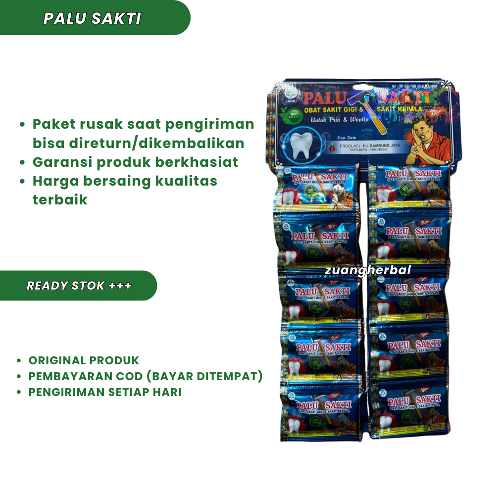 PALU SAKTI ORIGINAL KAPSUL (SAKIT GIGI)