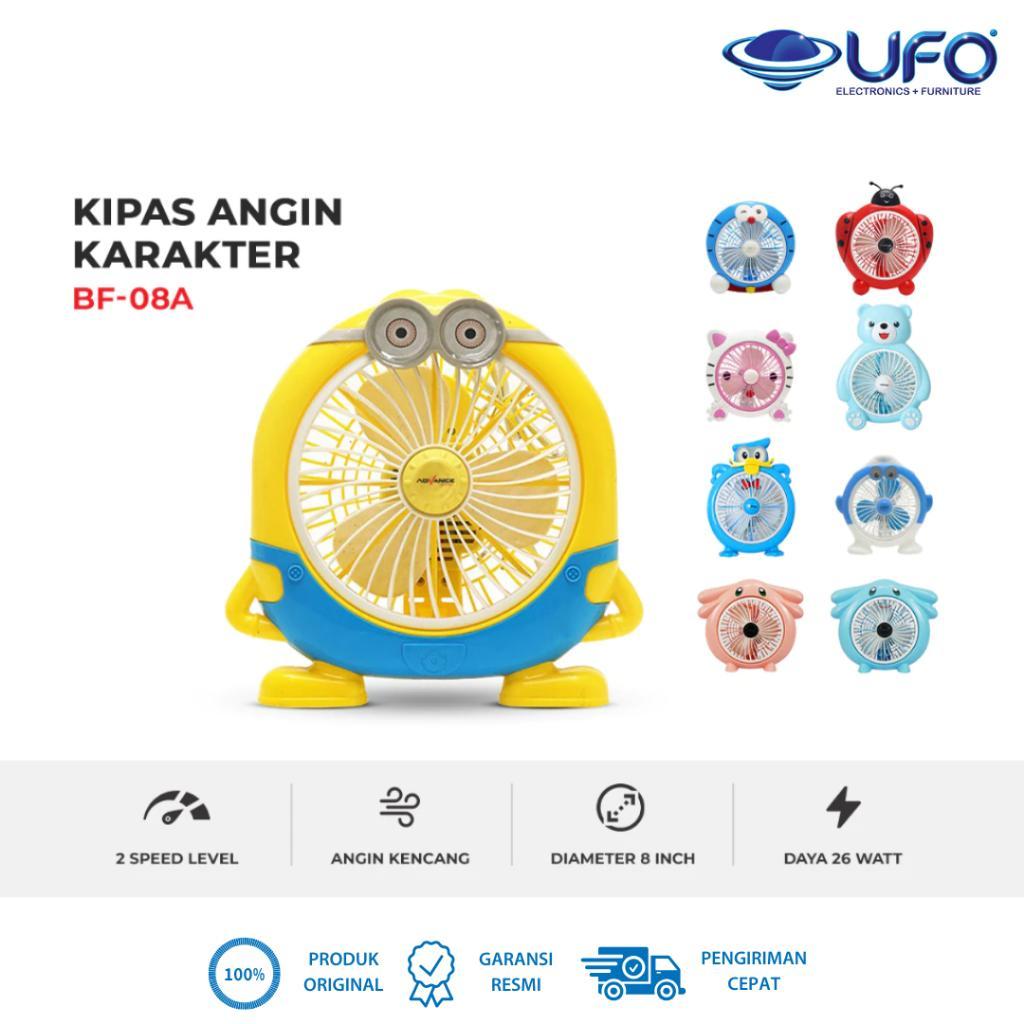 Advance BF08 8 BF-08A12 BF-08D7 BF-08E5  inch Kipas Angin Karakter Lucu Garansi Resmi Advance 1 Tahu