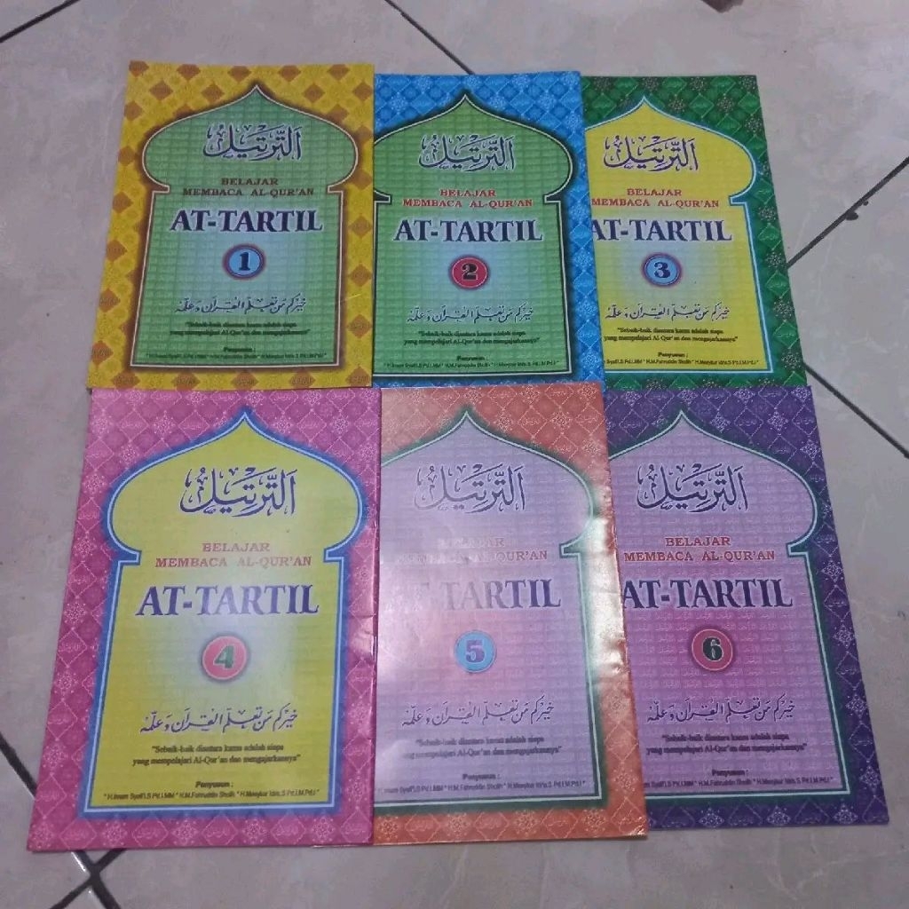 BUKU BELAJAR MEMBACA AL QUR'AN _1 PAKET AT TARTIL _ JILID 1-6.BUKU BARU KUALITAS ORIGINAL