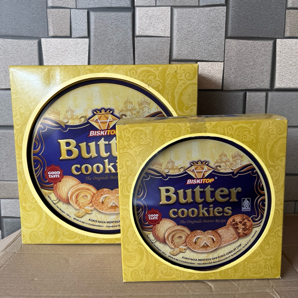 BISKITOP Butter Cookies Kaleng
