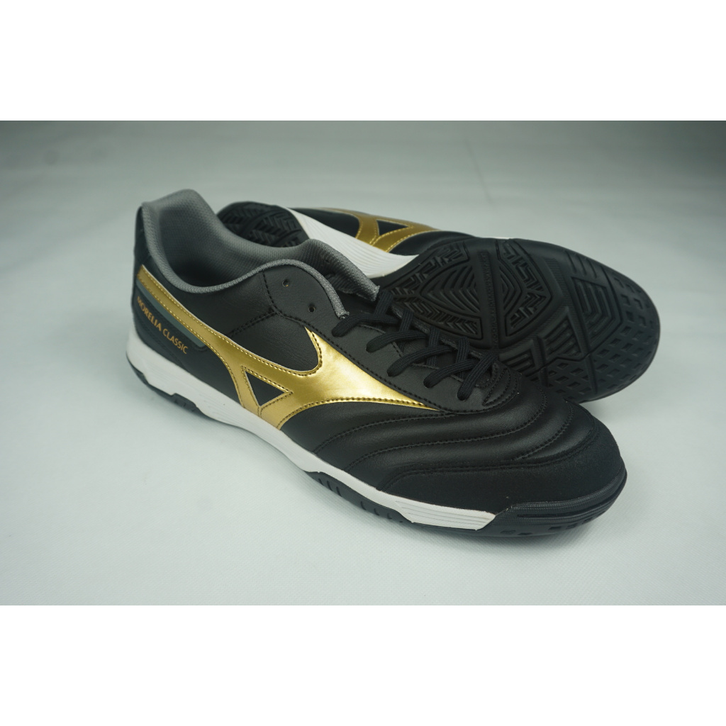 SEPATU FUTSAL MIZUNO MORELIA SALA CLASSIC BLACK/GOLD
