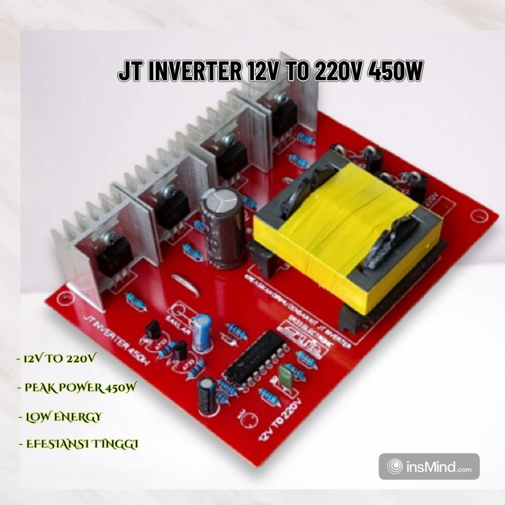 JT JOULE THIEF INVERTER 450W 12V TO 220V