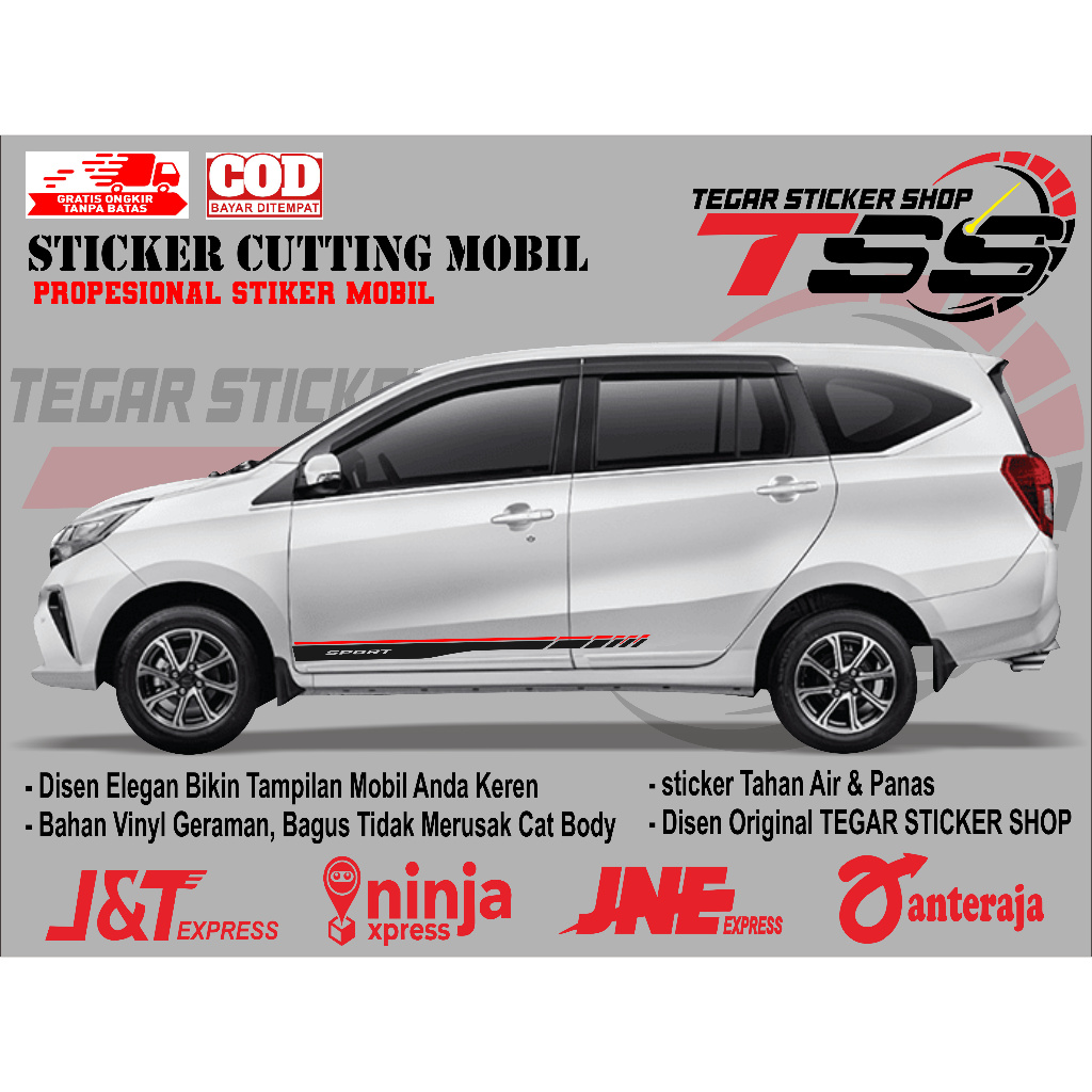 sticker mobil sigra sticker mobil daihatsu sigra stiker mobil sigra keren sticker variasi bodi mobil