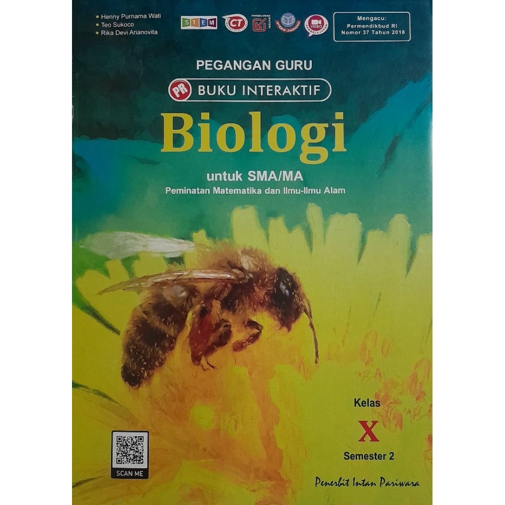 Buku pegangan guru Biologi kelas 10 semester 1 dan 2