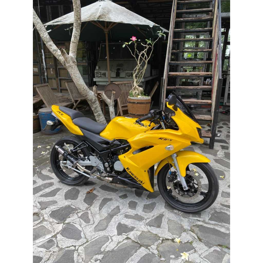 Kawasaki Ninja 2013 Asli Kuning Surat Lengkap Mesin Sehat Original Siap Pakai