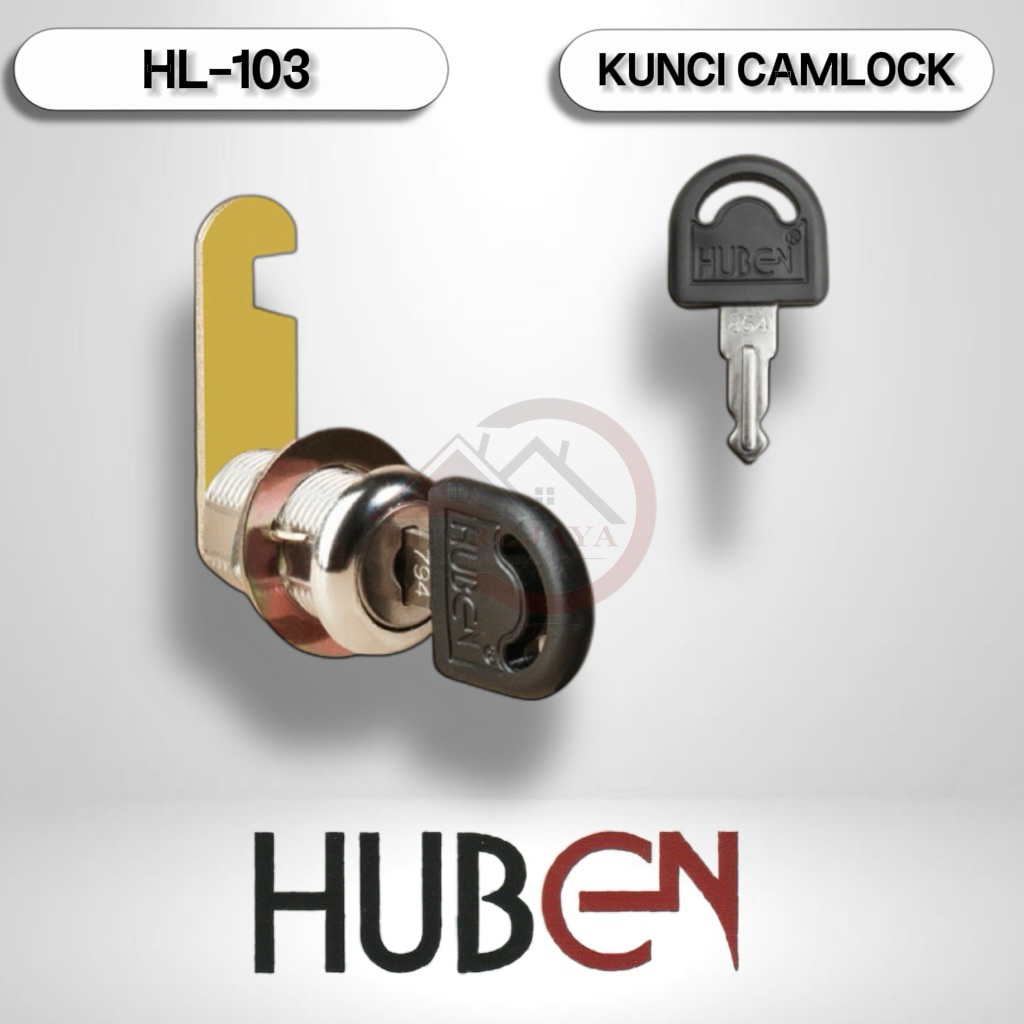 20MM KUNCI CAMLOCK HUBEN HL-103 20MM KUNCI LACI CAMLOCK HUBEN