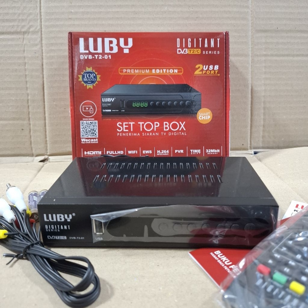 LUBY SET TOP BOX / Stb Luby Set Top Box Penerima Siaran TV Digital