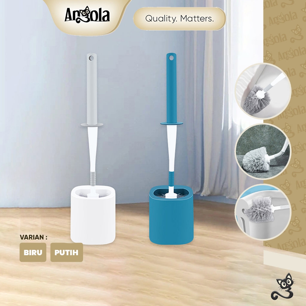 ANGOLA Sikat WC Toilet Lengkung D67 Toilet Brush Alat Pembersih Kamar Mandi