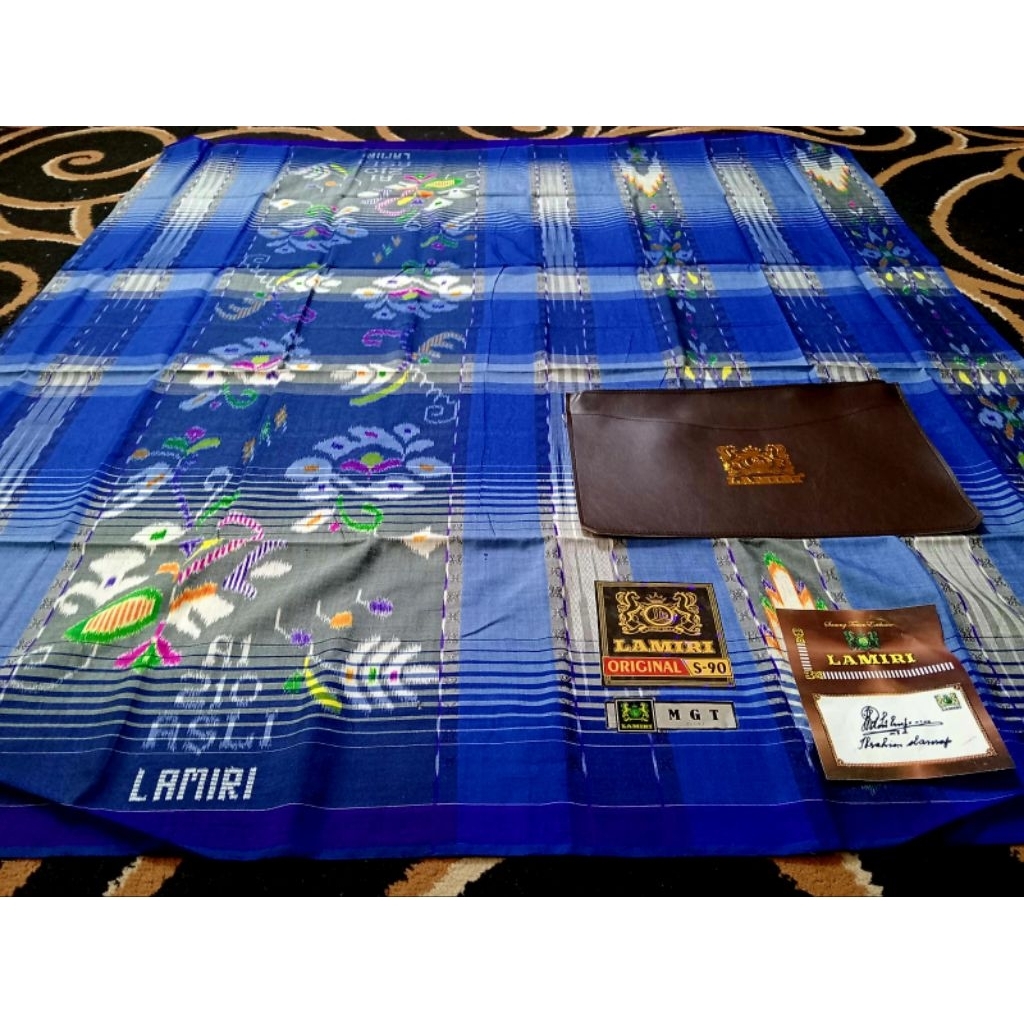 [BIG SALE RAMADHAN] SARUNG LAMIRI S90 SONGKET MOTIF ZEBRA ASLI BENANG 210  FULL SUTRA BASAH SUPER HA