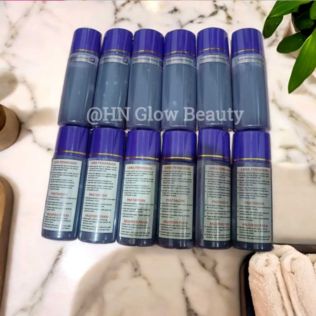 Paket Reseller 8 Botol HB Anggur Platinum IP Original Kode AGR004001 | HB Dosting Pemutih Badan