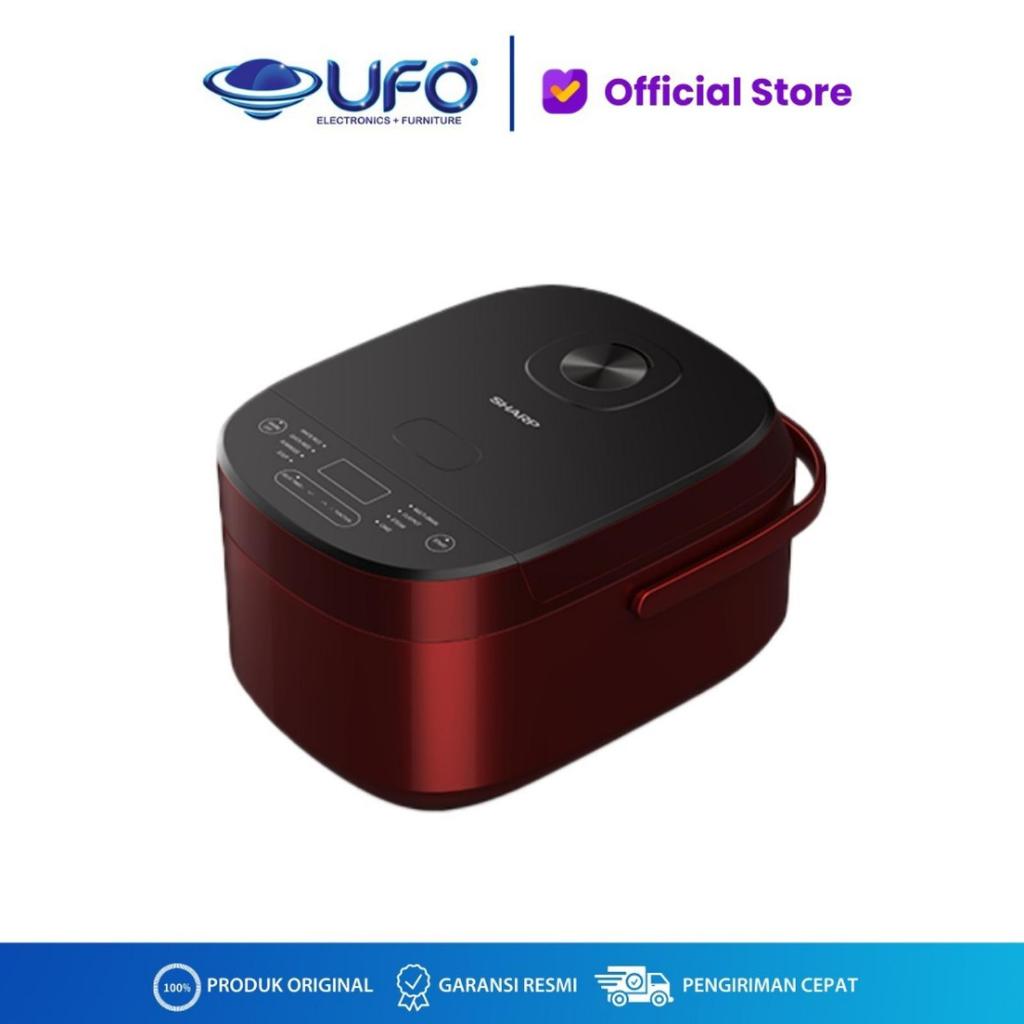 Sharp Rice Cooker Digital 1.8L KS DF18RD / KS-DF18-RD / KS-DF18 Red Magic Com - 8 Auto Cook Menu - 1
