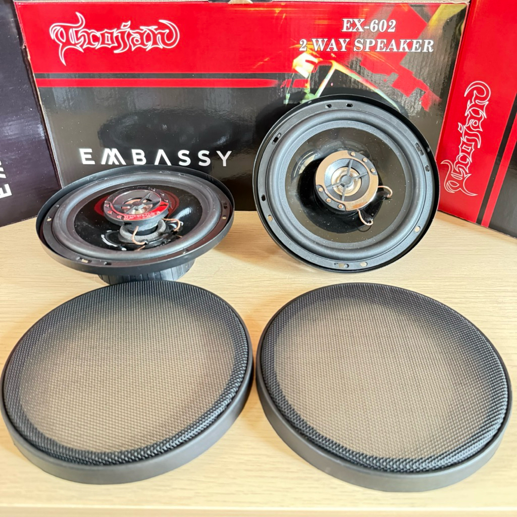 SPEAKER EMBASSY EX-602 COAXIAL EMBASSY 6” INCH SPEKER PINTU MOBIL