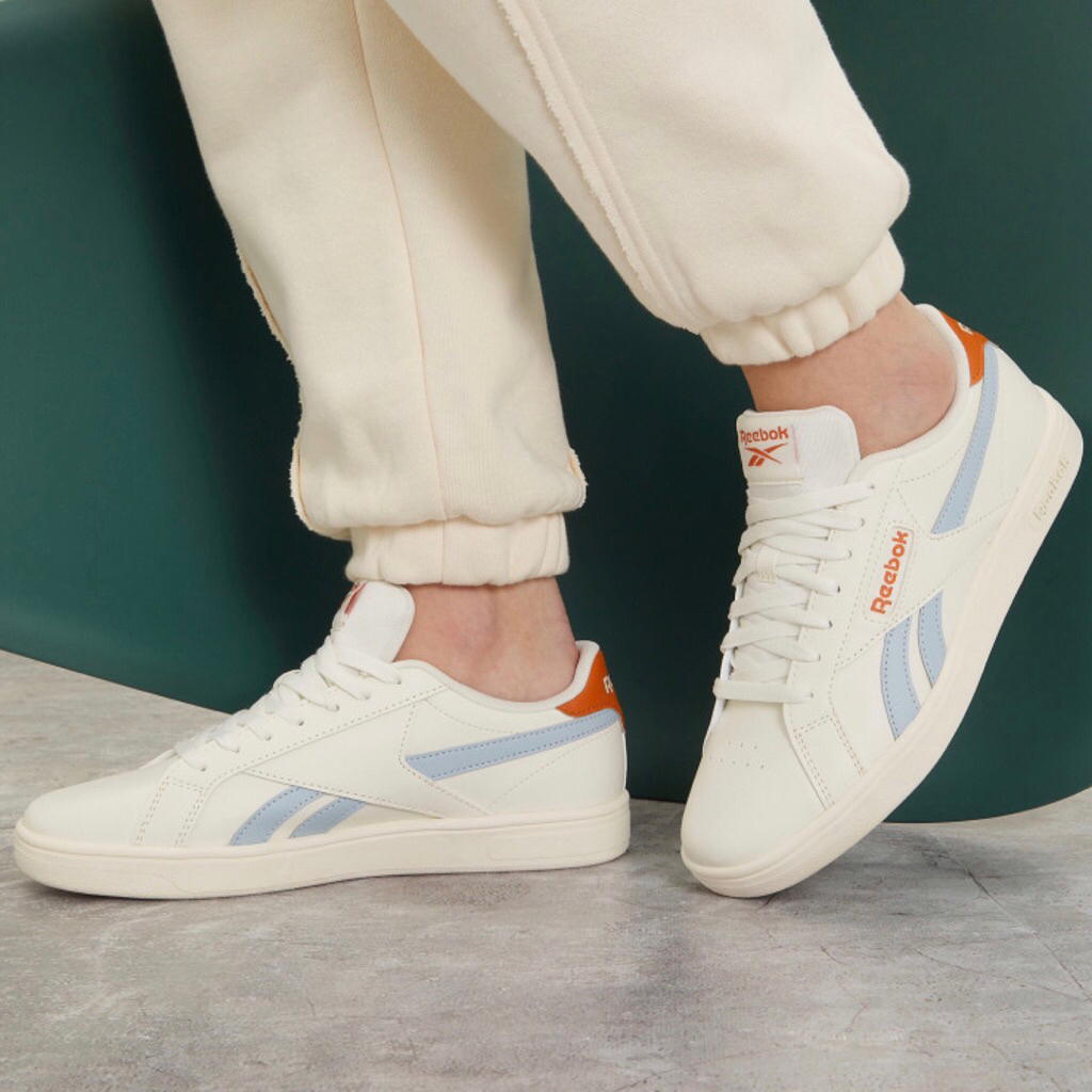 Reebok Classic Court Retro Leather Chalk White Blue Original