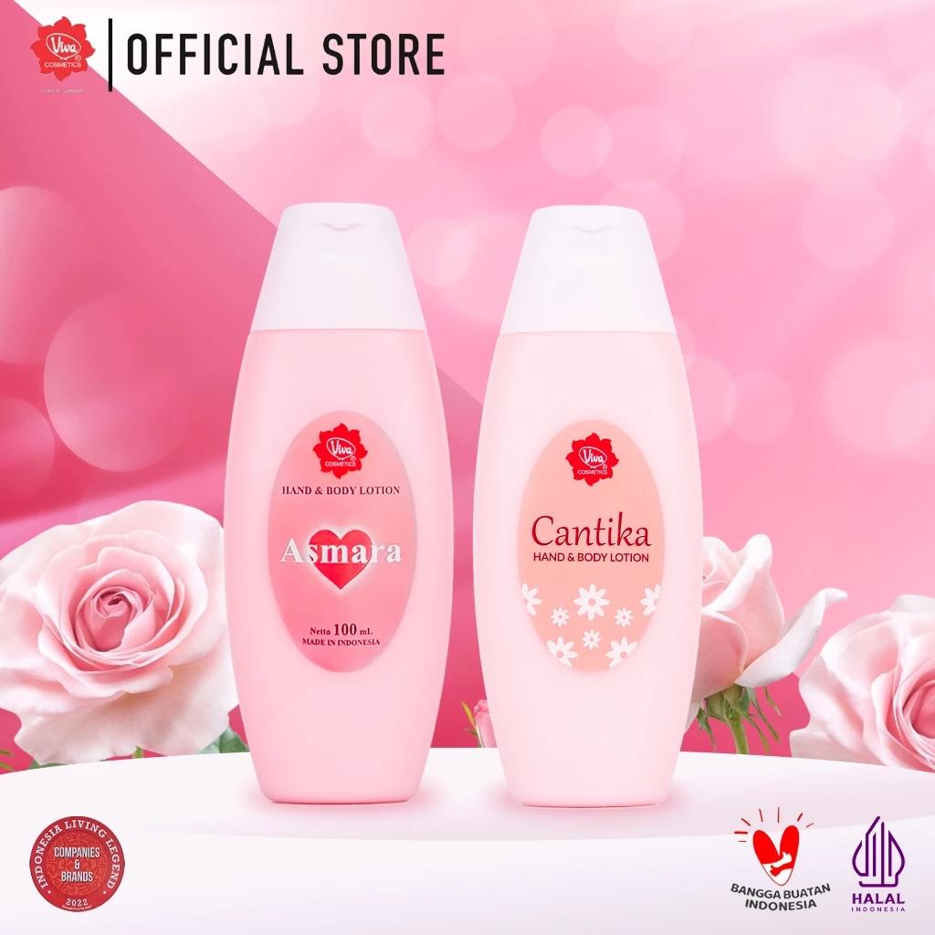 VIVA HAND & BODY LOTION CANTIKA / ASMARA / CENDANA 100ML / HANDBODY VIVA