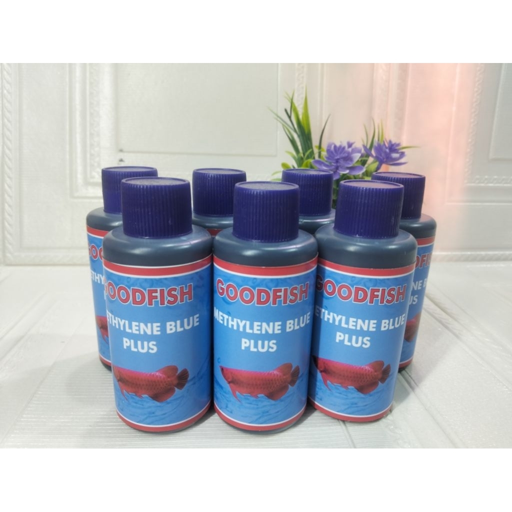 Methylene Blue Plus /Obat Biru Untuk Semua Jenis Ikan - Jamur White Spot Anti Stress 100 ML (Baca De