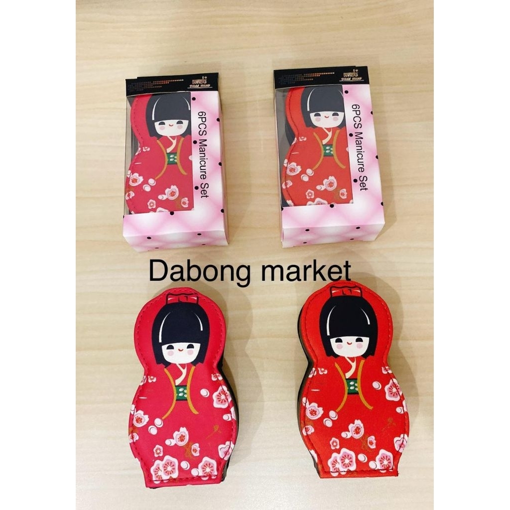 souvenir  jepang Gunting kuku set isi 6  set gunting kuku Japanese girl