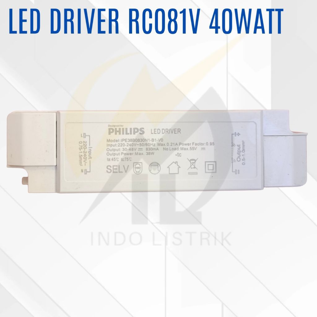 Ballast / Trafo Led Driver RC081V Philips Led Driver RC081V 38-40w Philips Led Driver rc081v 38-40w
