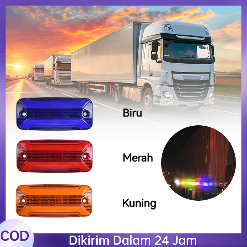 24v Lampu Samping Bak Truk Khusus Untuk Truk Lampu Bak Truk Samping Kecerahan Tinggi Lampu Led Bak T