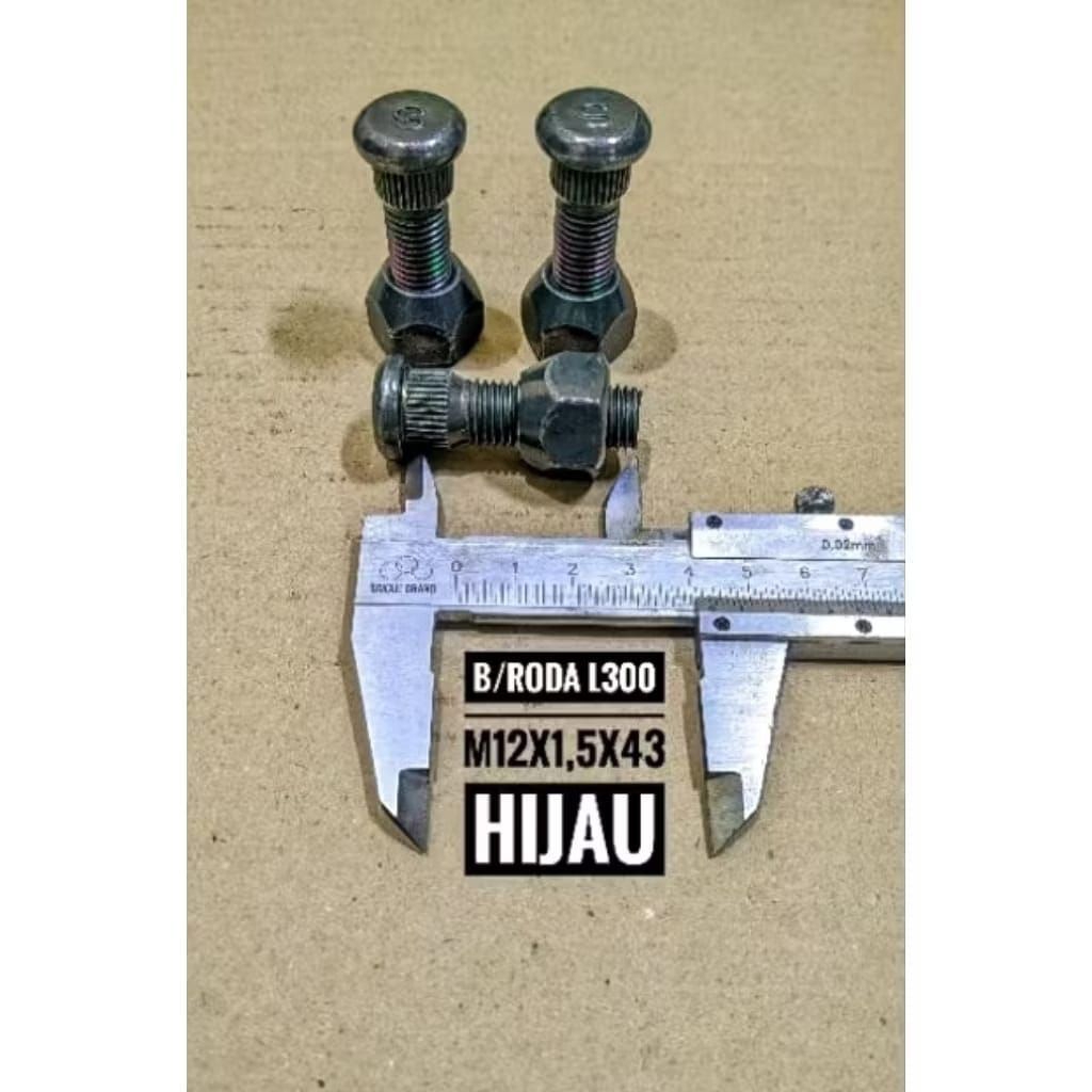 baut roda L300 m12x1,5x43 kunci 21