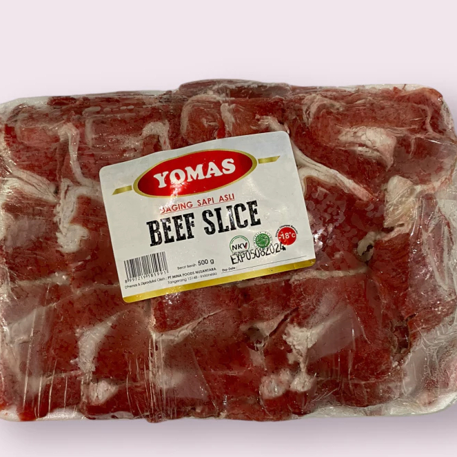 YOMAS SLICE BEEF REGULER 500GRAM