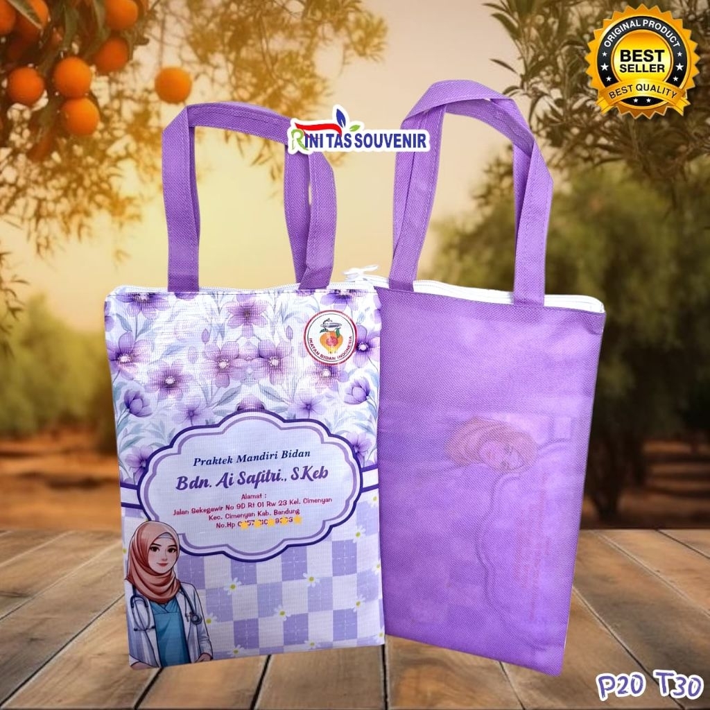 tas bidan resleting KIA tas kia bidan tas buku kia