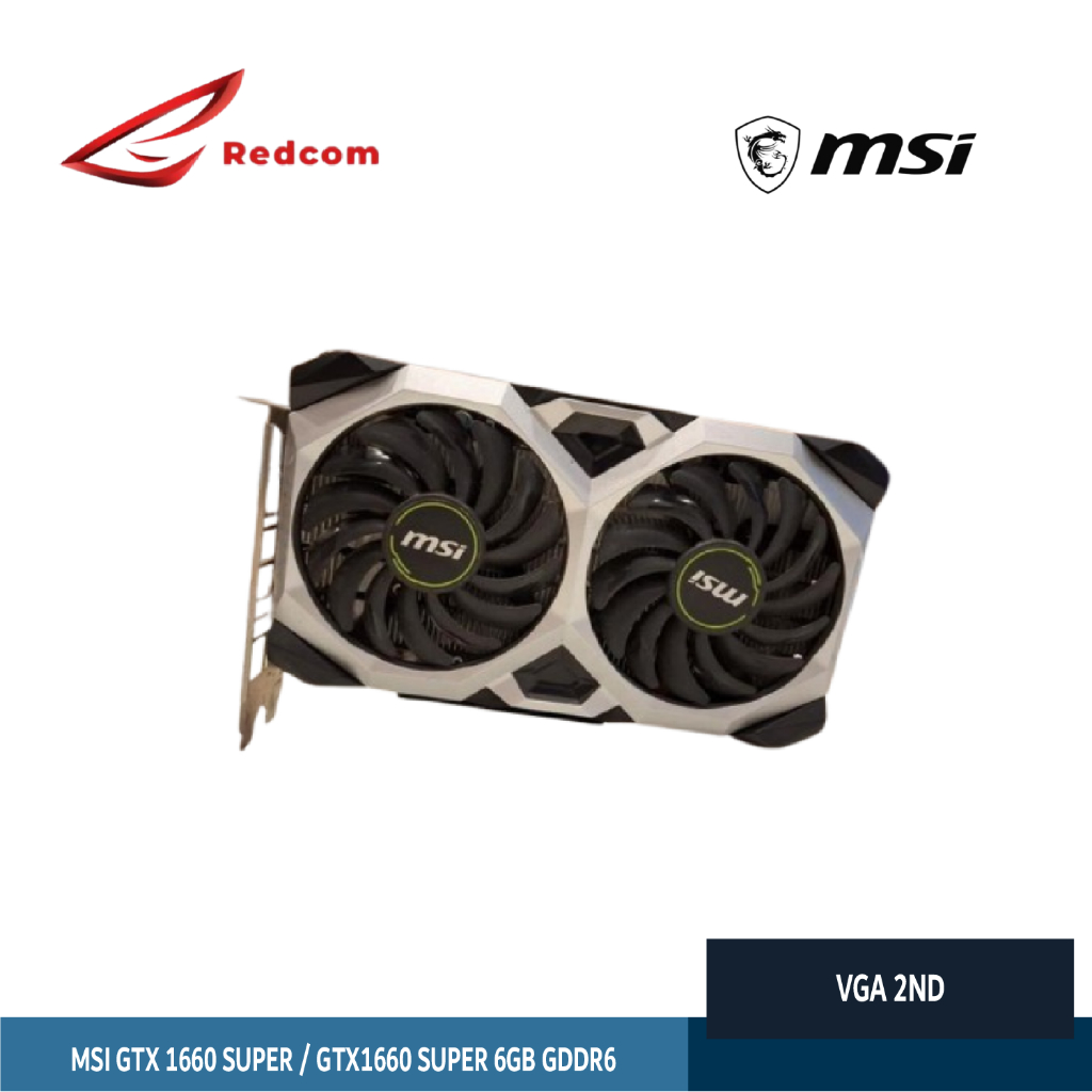 VGA NVIDIA MSI GTX 1660 SUPER / GTX1660 SUPER 6GB GDDR6 – VGA Gaming 1080p Ultra, Nvidia GeForce - S