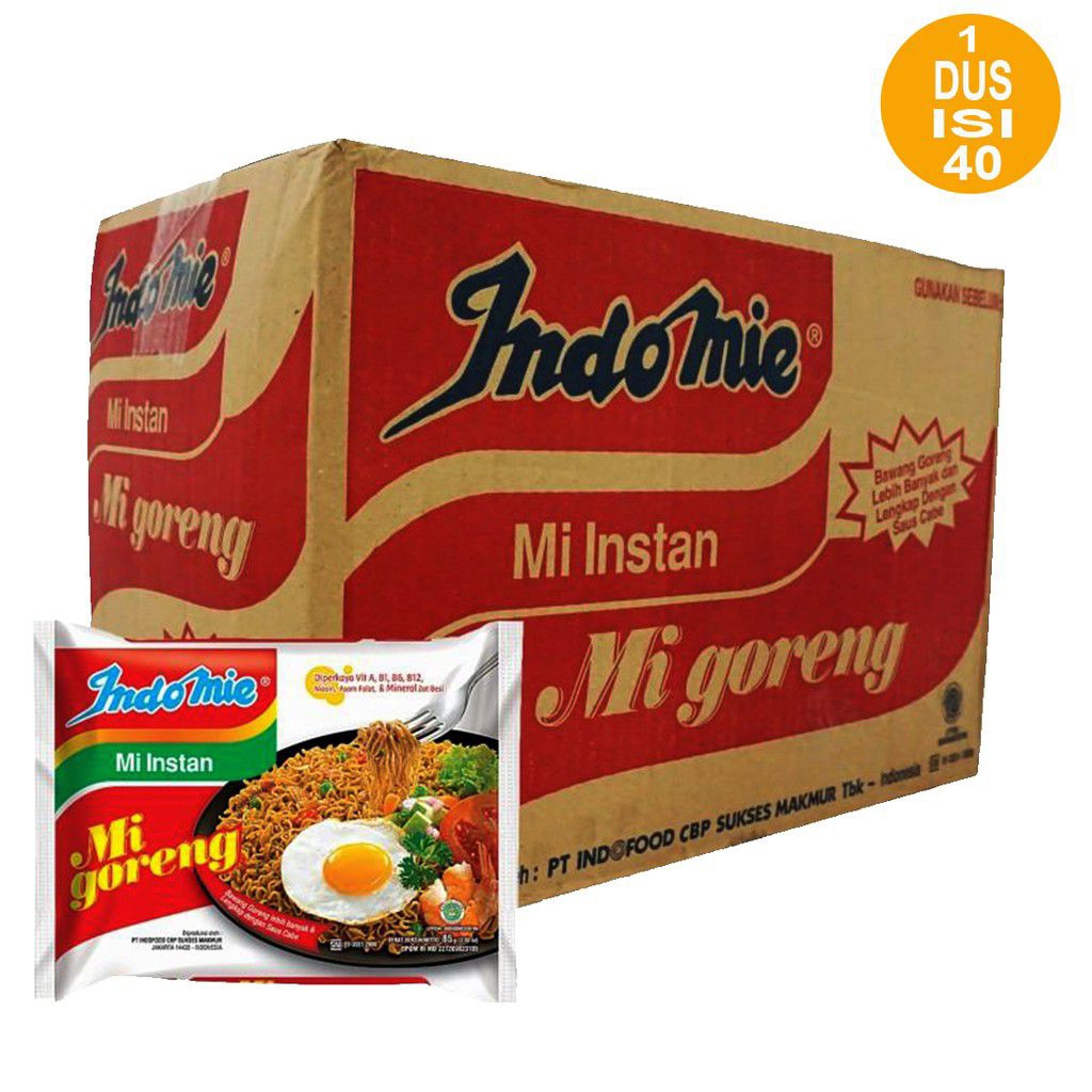 Indomie goreng 1 dus/Indomie rendang 1 dus/Indomie aceh 1 dus/Indomie kari ayam 1 dus/Indomie soto 1