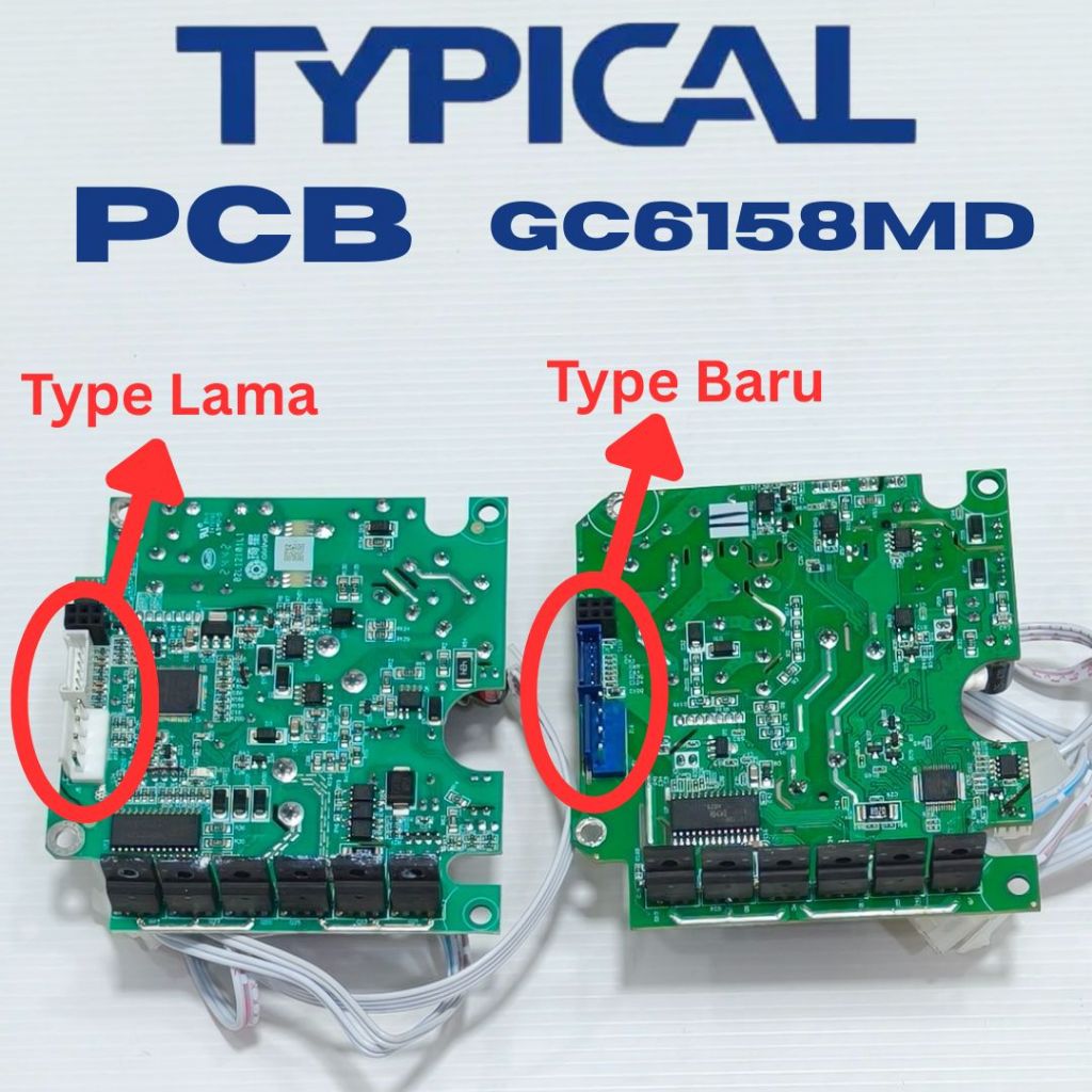 Original Pcb Mainboard Mesin Jahit Jarum 1 Typical Gc6158Md Versi Lama & Baru Co