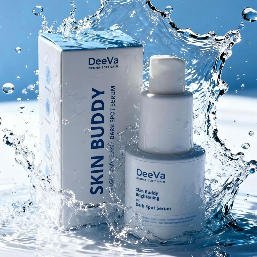 SkinBuddy Brightening & Dars Spots Serum (BIRU) by Deeva Derma Soft Skin