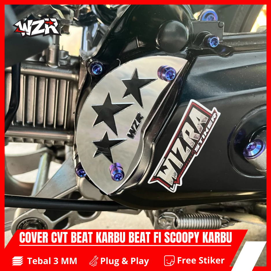 COVER CVT Beat Karbu Beat FI Scoopy Karbu Aksesori Beat Scoopy Aksesoris Motor