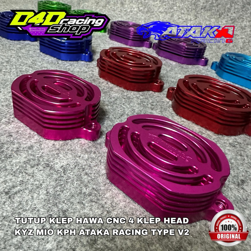COVER TUTUP KLEP CNC HAWA MIO 4KLEP KPH 4KLEP KYZ 4KLEP ATAKA RACING